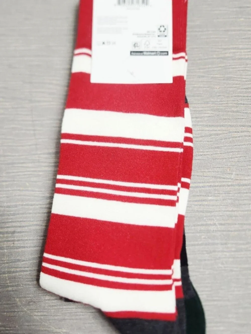 NEW Holiday Time 2 Pack Socks Shoe Size 6-12 Christmas Reindeer Candy Festive